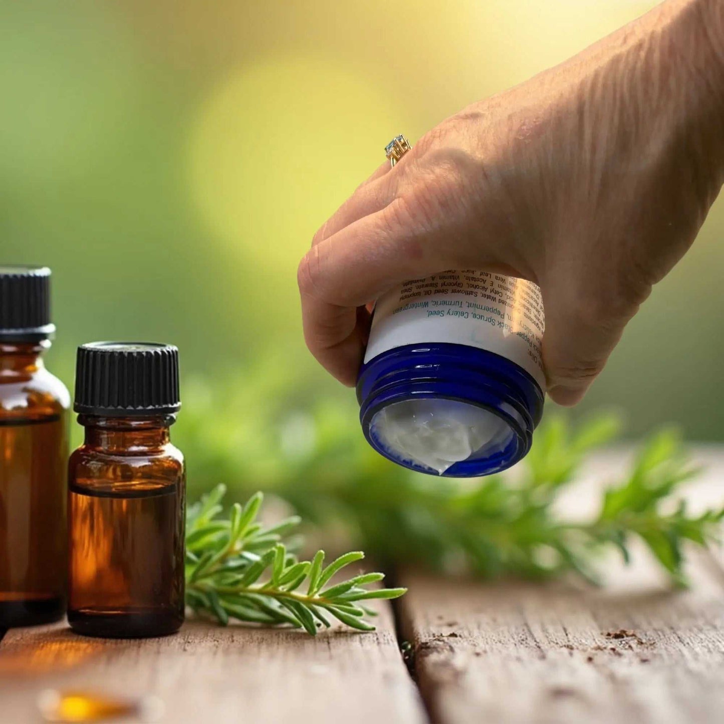 Healthy Embraces Peppermint Heaven Cream in a 4oz jar, supporting nerve health with a soothing peppermint scent.